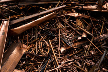 Loose copper wire and coil scrap