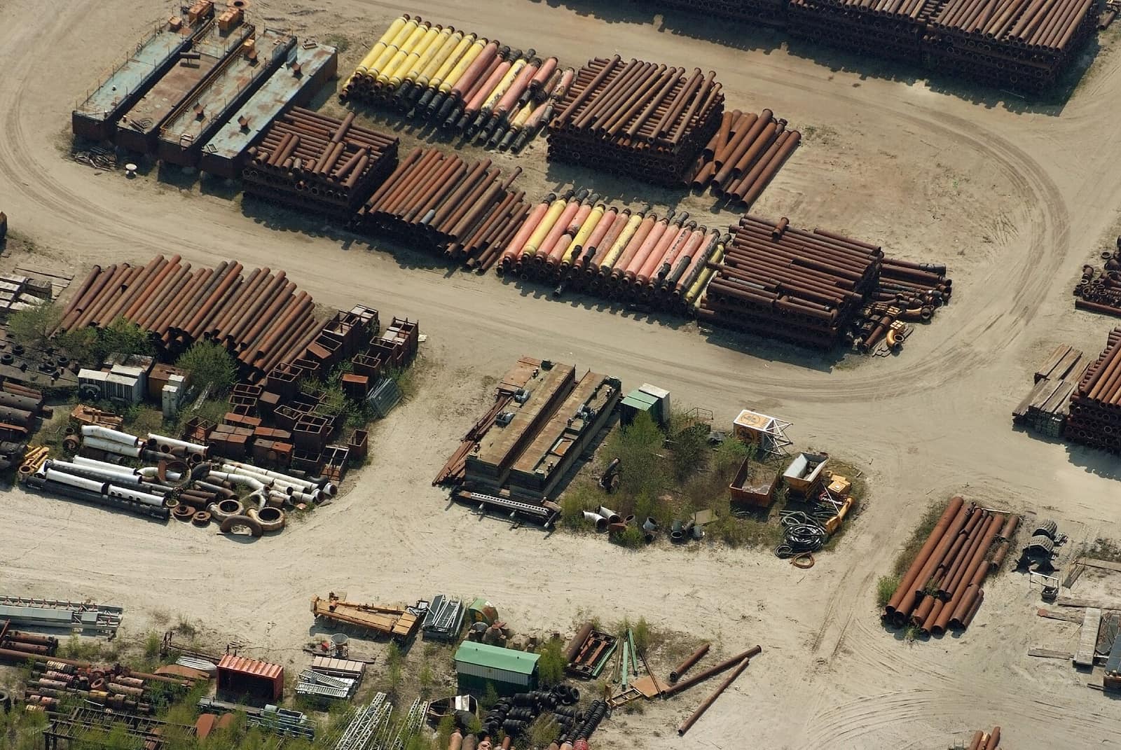 Industrial metal storage yard
